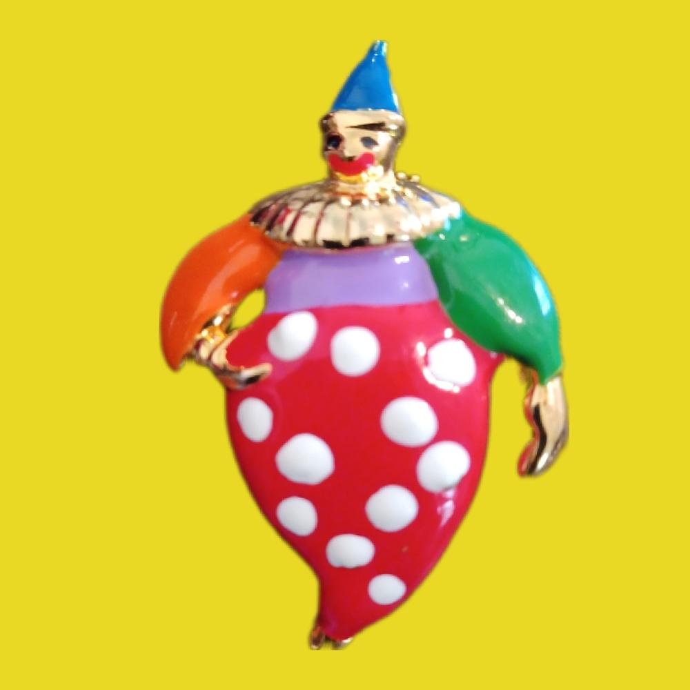 Clown Brooch